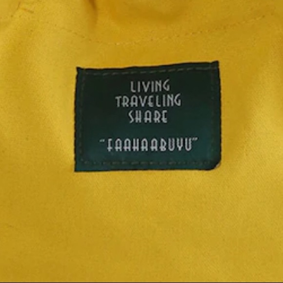 Yellow Convas handbag - Picture 5 of 5